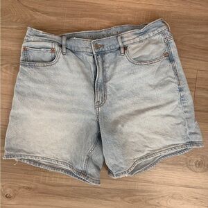 American Eagle Outfitters Women's Faded Blue Jean Shorts
